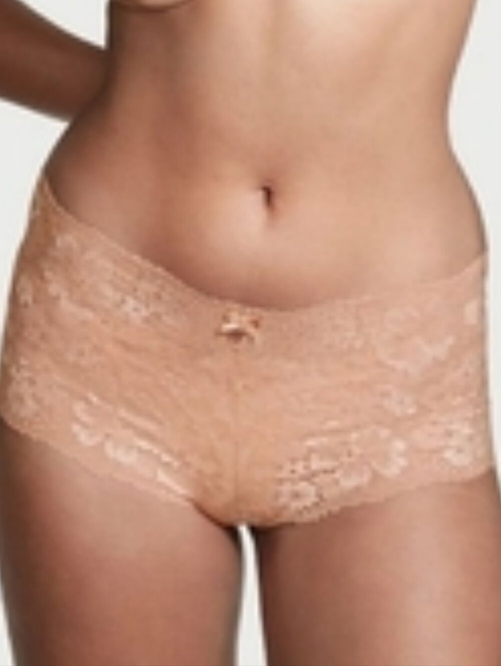 Victoria's secret lace very sexy shortie panty TOASTED SUGAR BEIGE XL
